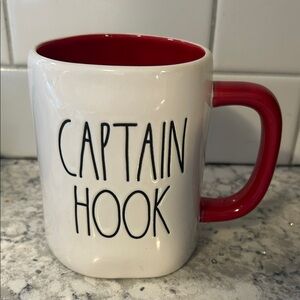 Rae Dunn Disney Villain Captain Hook Mug – Red Handle